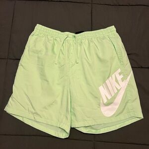 Nike Men's Mint Green Athletic Shorts